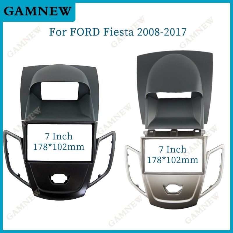 7 Inch 2Din Car Fascia Radio Panel for FORD Fiesta 2008-2017 Audio Frame Dash Fitting Kit Install Facia Face Plate