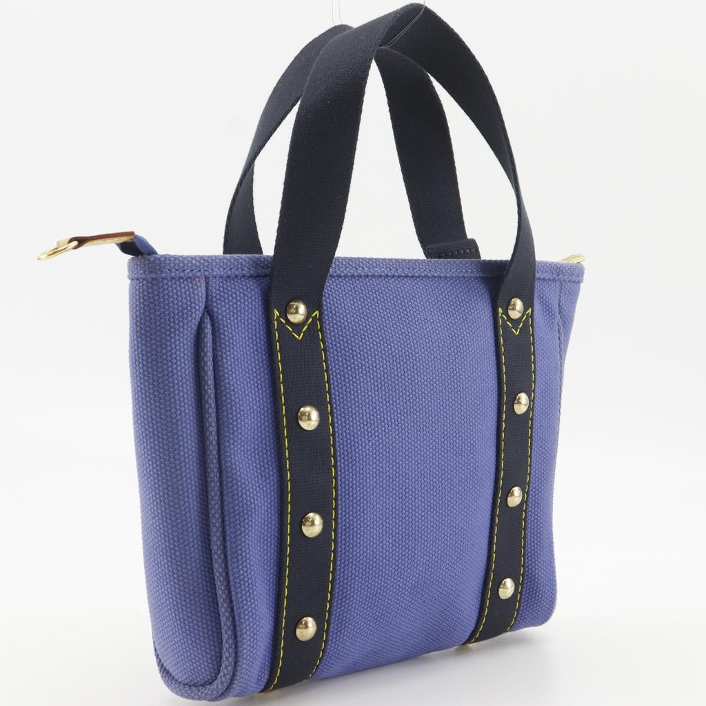 LOUIS VUITTON Hippo PM Handbag M40090 Antigua Line purple canvas unisex Used
