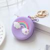 Kid Gift Cartoon Round Silicone Headset Bag Wallet Change Pouch Bag Coin Purse