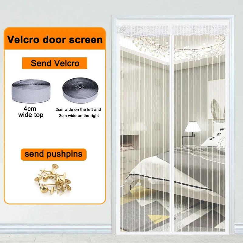 Summer Magnetic Mosquito Net Automatic Screen Door Curtain Mesh Curtain Summer Anti Bug Kitchen Sticker Curtain Window Door Curtain Net