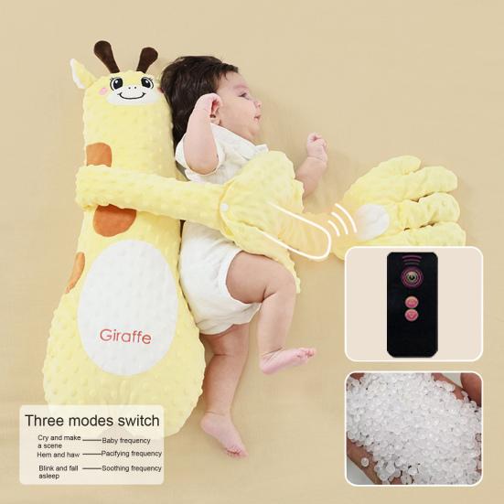 Успокаивающая подушка для похлопывания Baby Sleep Patter, успокаивающая подушка для предотвращения испуга с регулируемыми режимами похлопывания, пульт дистанционного управления для младенцев и новорожденных