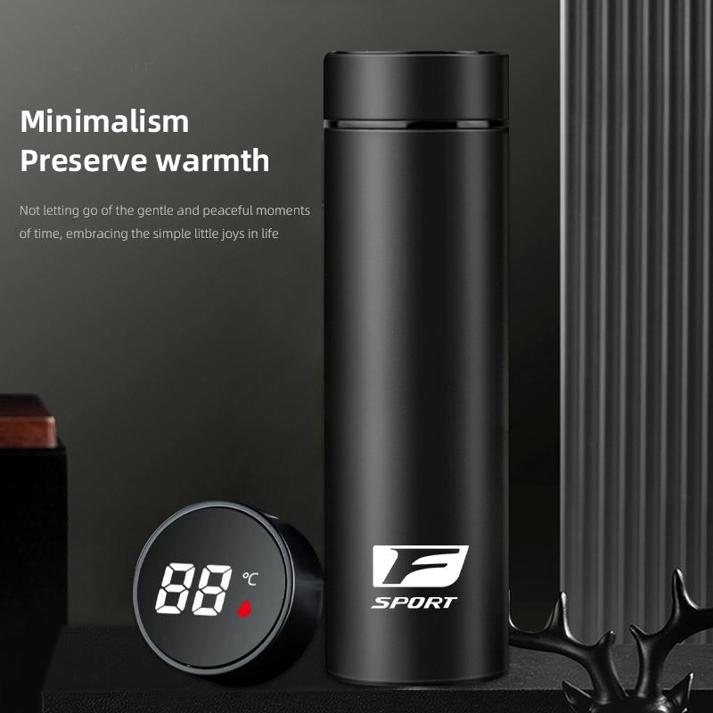 Car Logo Thermos 500ml Leakproof Cup Portable Bottle Accessorie For Lexus IS250 IS200 CT200h GS300 LS430 RX450h LX570 IS300 ES3