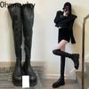 Fashion Winter High Boots For Women Fashion Thick Sole Long Boots Female Elegant Platform Women's Over the Knee High Botties