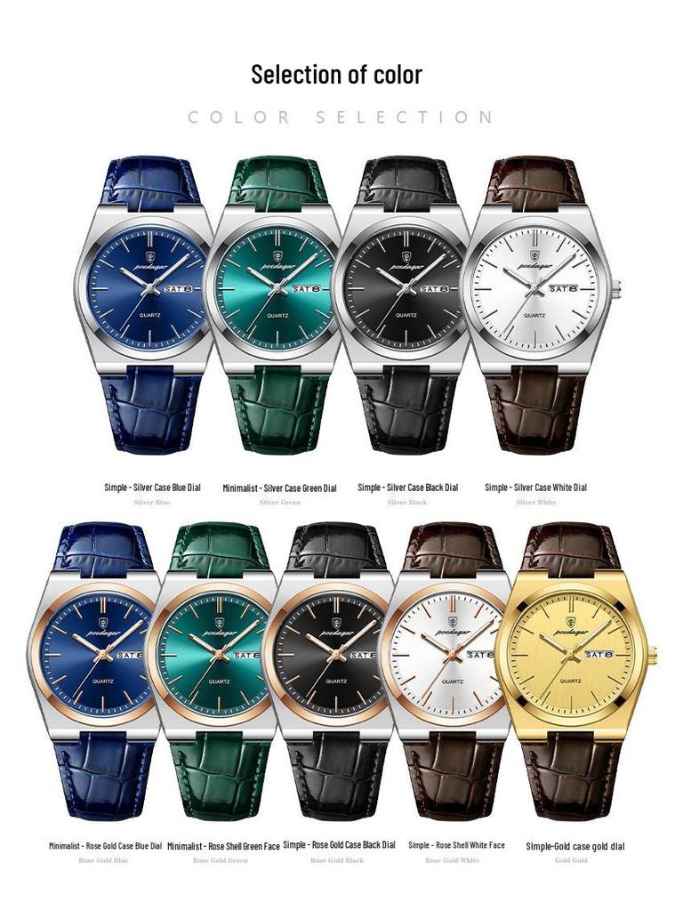 Новые швейцарские ультратонкие мужские водонепроницаемые повседневные кварцевые часы