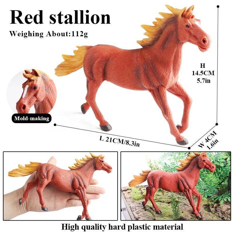 Oenux Зоопарк Мир Сельскохозяйственное Животное Лошадь Корова Свинья Овца Коза Осел Модель Фигурки Льва Тигра ПВХ Обучающая Милая Детская Игрушка Подарок