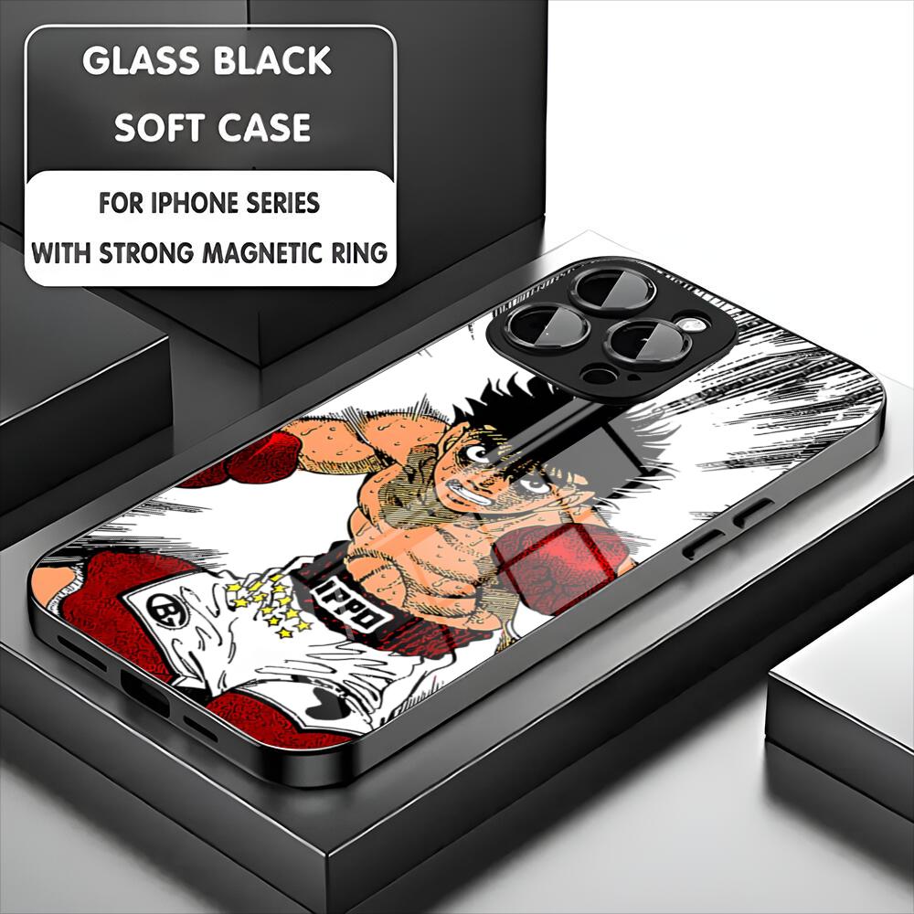 Japanese Anime First Fist Good Quality Phone Case For Iphone 17 16 15 14 13 11 12 Pro Max Mini Plus Magnetic Glass Phone Cover
