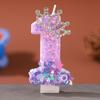 Creative Purple Number Candle 0-9 for Birthday Party Cake Decoration