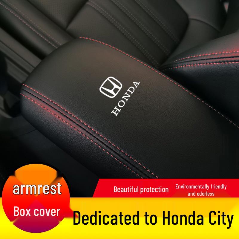 08-18 Honda City Полное Покрытие Подлокотник Кожаная Защитная Накладка