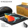 KINGSEVEN Велосипедные Солнцезащитные Очки Anti-UV Мужские Женские Велосипедные Очки UV400 Поляризационные Рыбалка Велосипед Альпинизм Большой Размер Спортивные Очки
