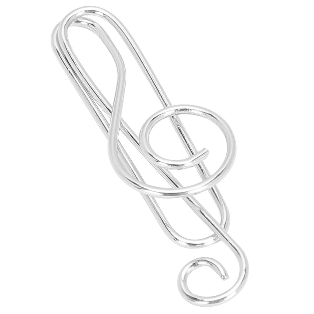20Pcs Musical Note Paperclip Music   Shape Creativity Modeling Metal Craft Supplies