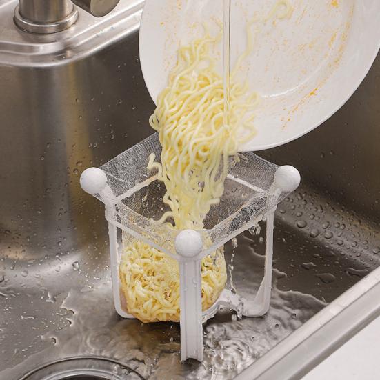 Фильтр для кухонной мойки с держателем для корзины для раковины Фильтр для слива раковины Фильтрующие сетчатые мешки для остатков пищи на кухне