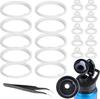 21PCS Water Bottle Lid Gasket Replacement Silicone Seal Rings Water Bottle Silicone Rings for Spout Lid In Multiple Size