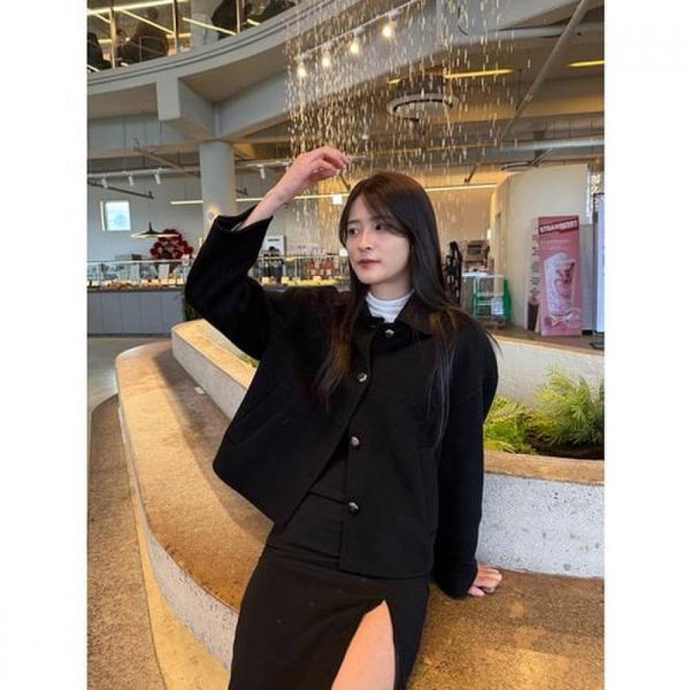 Cc Collect Basic Collar Handmade Short Coat C261msg502