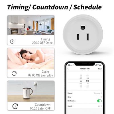 Умная Wi-Fi розетка CozyLife Tuya с голосовым управлением и таймером, стандарт США
