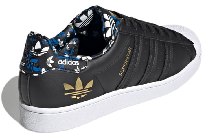 Superstar Adidas Originals 'Черный Золотой Металлик' H00185