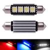 1Pair 41mm 42mm 5050 4SMD LED Festoon Lights Error Free Car Interior Dome Lights