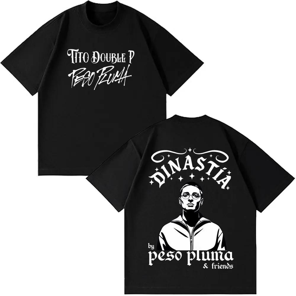 Peso Pluma Dinastia TOUR 2026 Print Tees Unisex Women Fashion Clothing Tshirt Shortsleeved Cotton Loose Casual Tshirts Fan Gifts