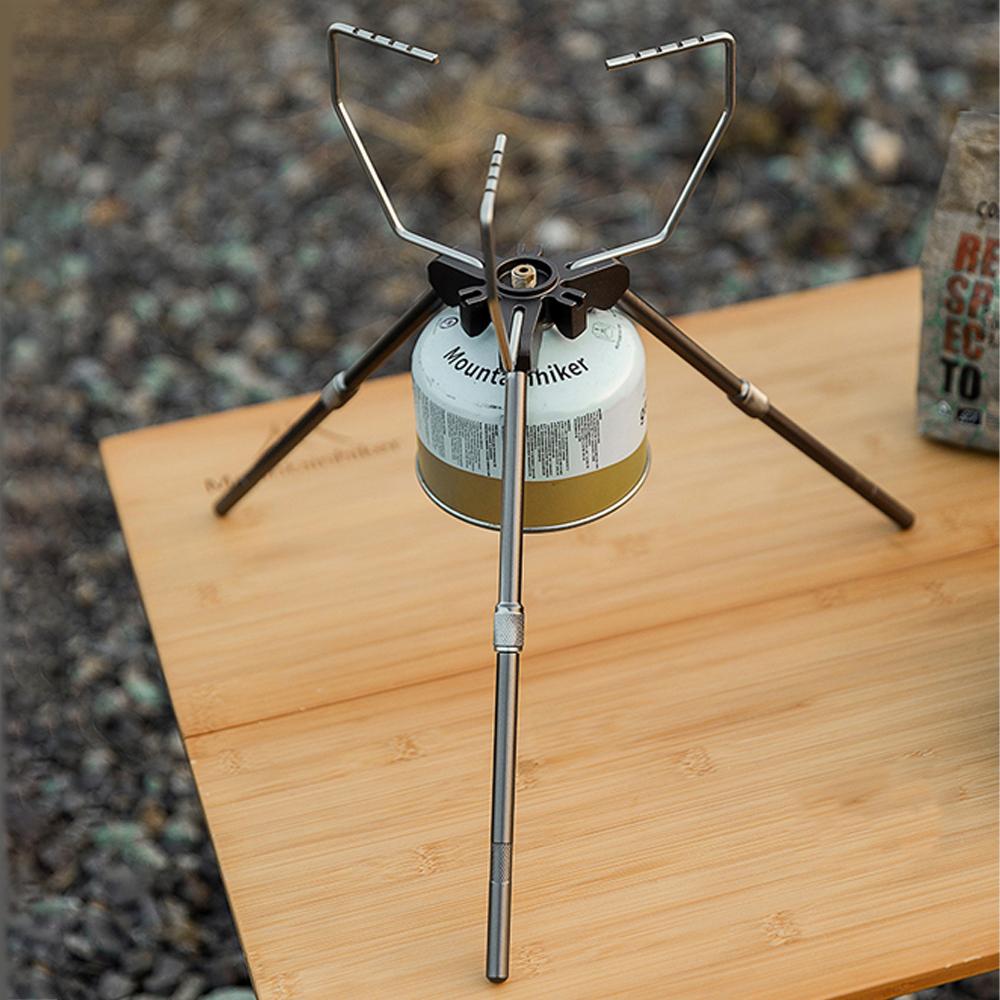 Outdoor Camping Gastank and Stoves Bracket Portable Detachable Furnace Rack Height Adjustable