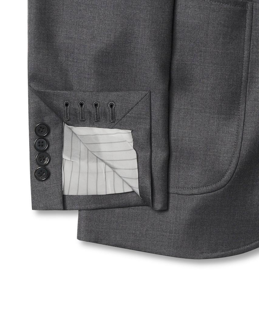 Bants Worsted Wool 3B Single Jacket - Grey