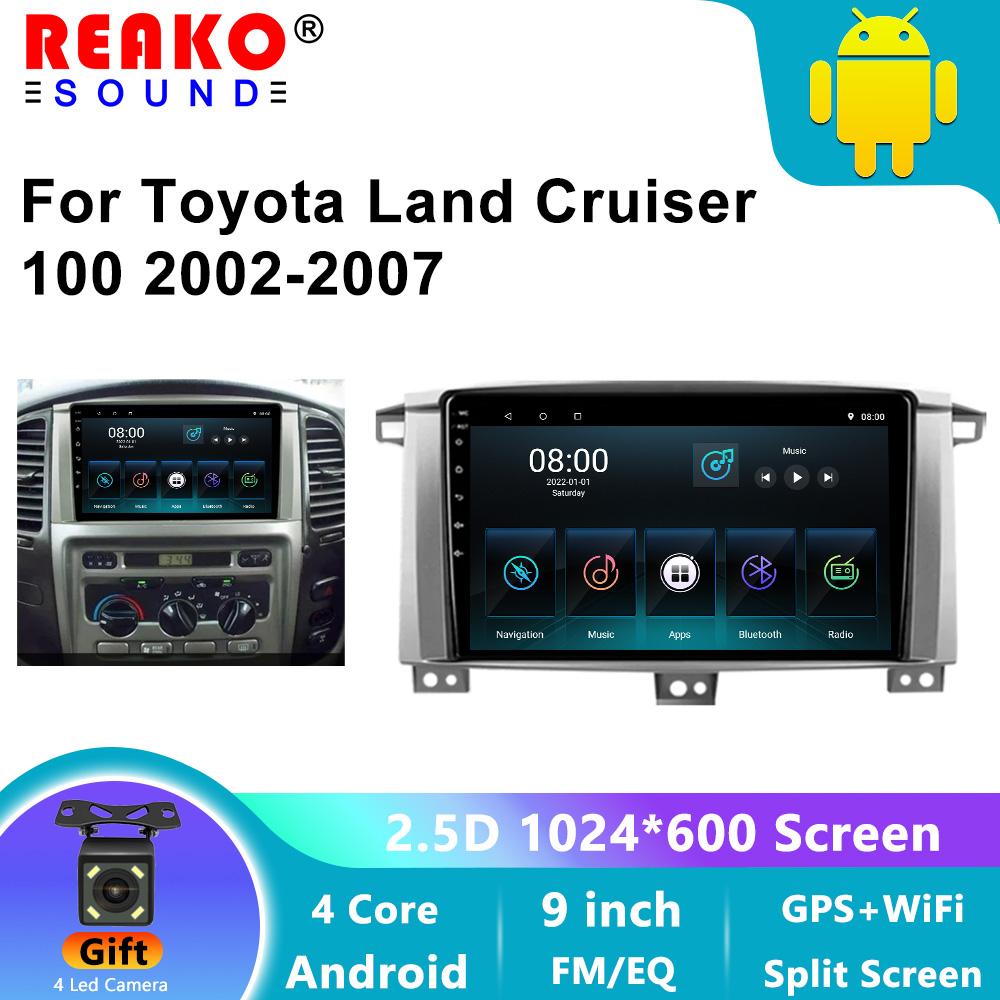 9-дюймовый Android Carplay Автомобильный радиоприемник Мультимедиа GPS для Toyota LAND CRUISER 100 2002-2007 2din Авто Радио Стерео