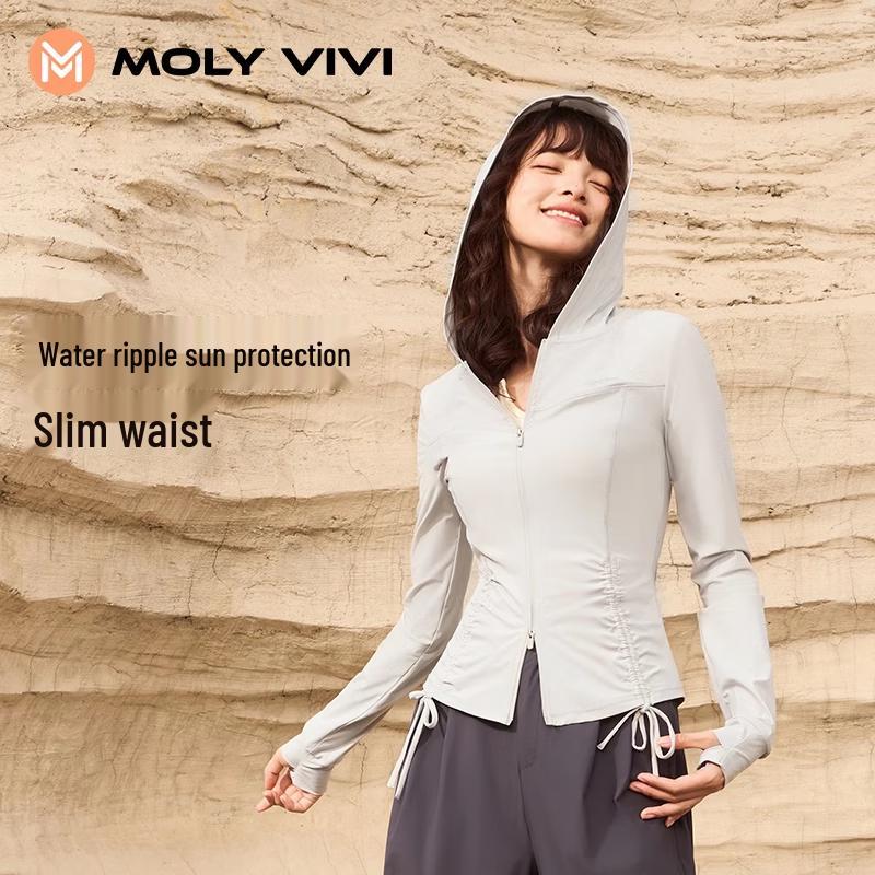 Женская худи MOLY VIVI с защитой от солнца, приталенная