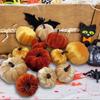 Halloween Artificial Pumpkin Decorations Velvet Pumpkin Set Autumn Pumpkin Foam Ornaments for Home Holiday Decorations