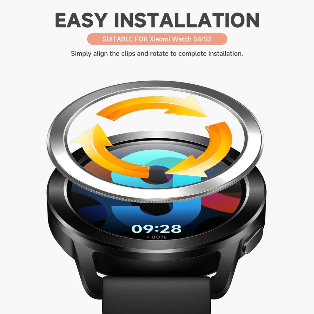 Минималистичный поликарбонатный безель 2025 года для Xiaomi Watch S4/S3. Удобное пластиковое защитное кольцо. Чехол с защитой от царапин. Аксессуары для часов.