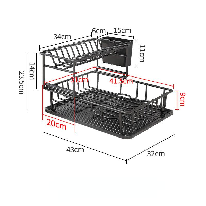 Kitchen Sink Countertop, Drain Bowl Rack, Drain Basket Rack, Dish Storage Rack, Drain Bowl Chopstick Rack, Store Items
