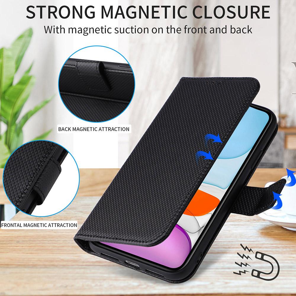 For Samsung Galaxy Z Fold6 5G Case with Pencil Holder, PU Leather Diamond Texture Wallet Phone Cover