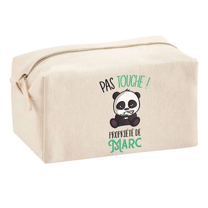 Trousse multifonction Marc Pas Touche Panda Cadeau Anniversaire Noël Collègue Humour Idée | Trousse Scolaire Fournitures Bureau