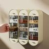 Пластиковый настенный контейнер для приправ, прозрачный контейнер для приправ, контейнер для специй для дома