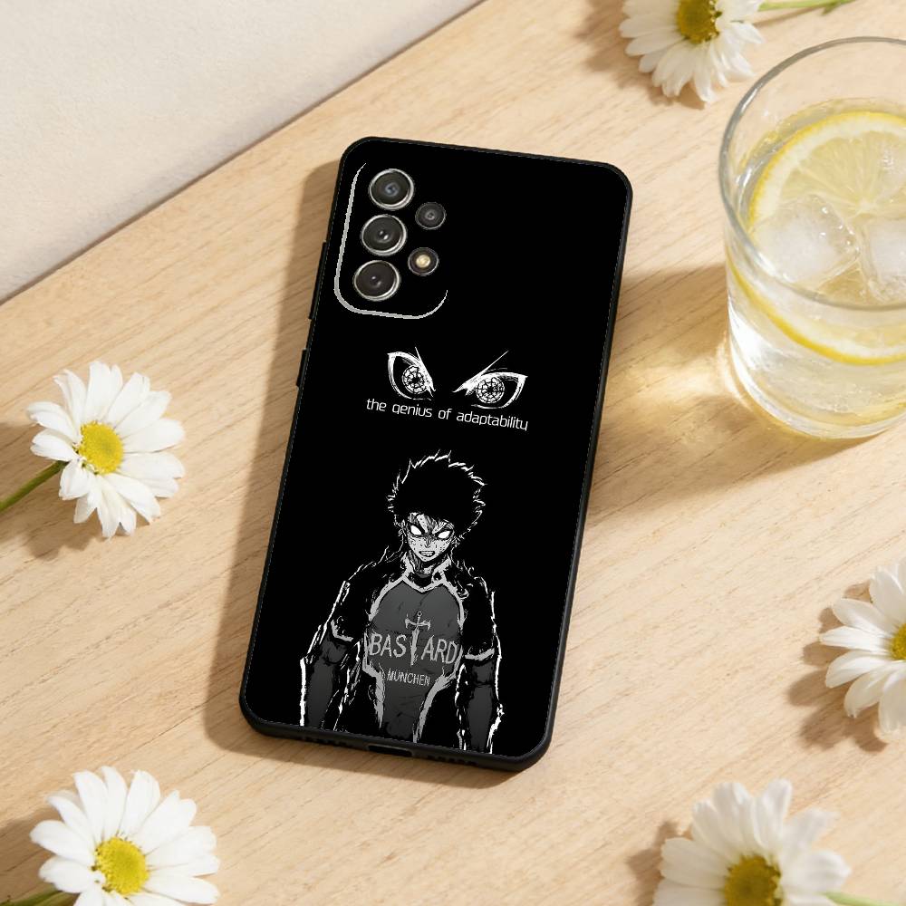 B-Blue Lock Soccer Fight Phone Case For Samsung S26,S25,S24,S21,S22,S23,S30,Ultra,S20,Plus,Others Soft Black Cover