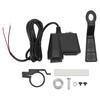 Motorcycle Phone Charger Electric Bike 3.1A Dual USB Phone Charger Retrofit Kit with Red Voltmeter