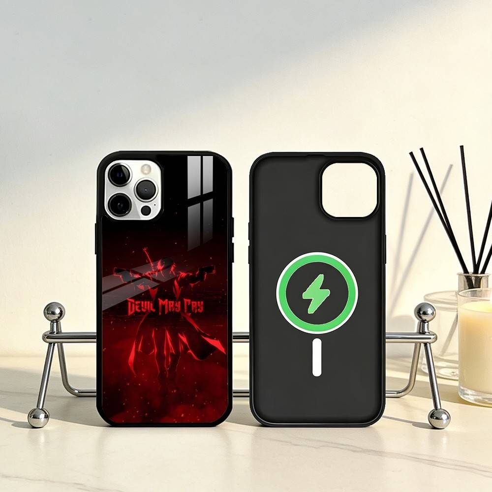 Чехол для телефона Game D-DEVIL MAY C-Cry для iPhone17,16,15,14,13,12,11 Plus,Pro Max Магнитный для Magsafe Беспроводной зарядки