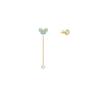 Swarovski Little Cute Mouse Asymmetrical Design Imitation Crystal Earrings Women earrings Gold 5511161