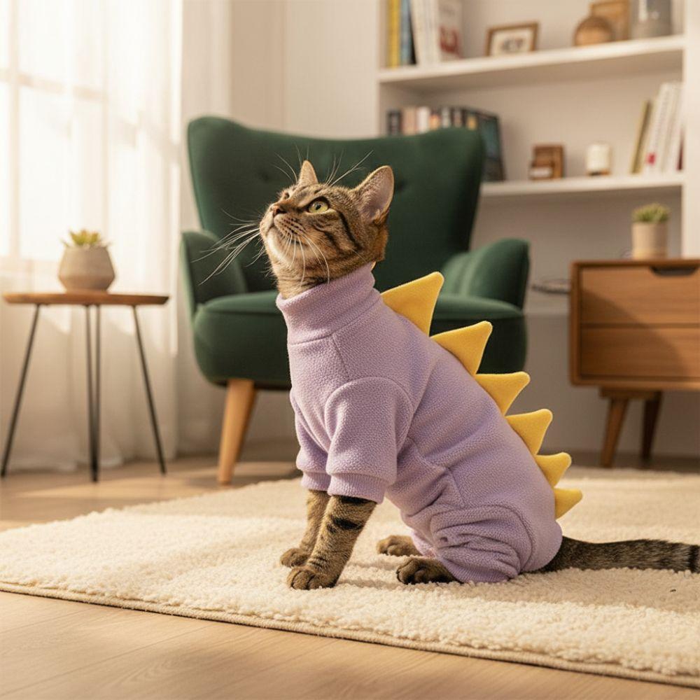 Warm Hairless Cat Thermal Clothing Plush Cat Vest New Cat Clothes Pets Clothing