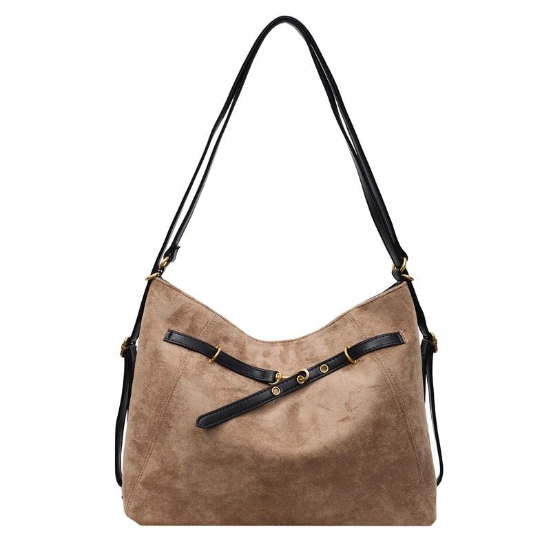 Женская сумка-тоут 2025 новая большая вместительная сумка-рюкзак для поездок в стиле ретро, повседневная уличная трендовая на плечо, дорожный рюкзак