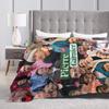 PIERRE GARNIER EVERY SECOND  Blanket  Camping Flannel Throw Blanket For Home Decor Soft Customized Quality Bedspread