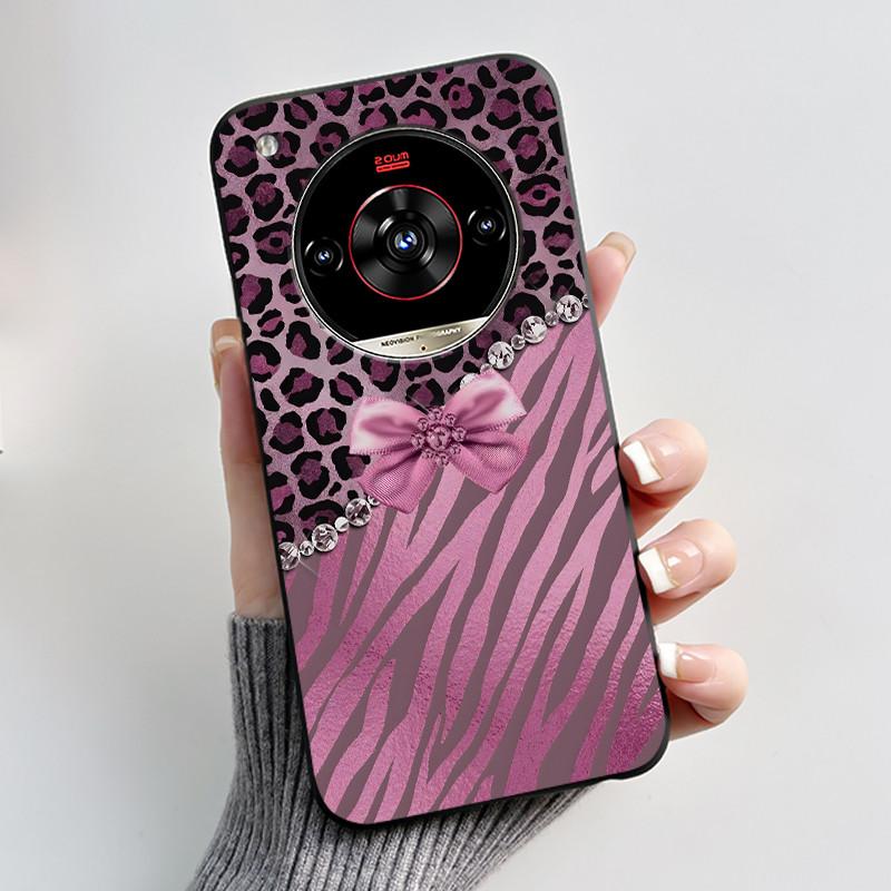 Печатный чехол для телефона для ZTE Nubia Focus 2 Ultra 5G Funda Capa Мягкий силиконовый черный корпус Чехол Милый Цветок Мультяшный корпус Coque