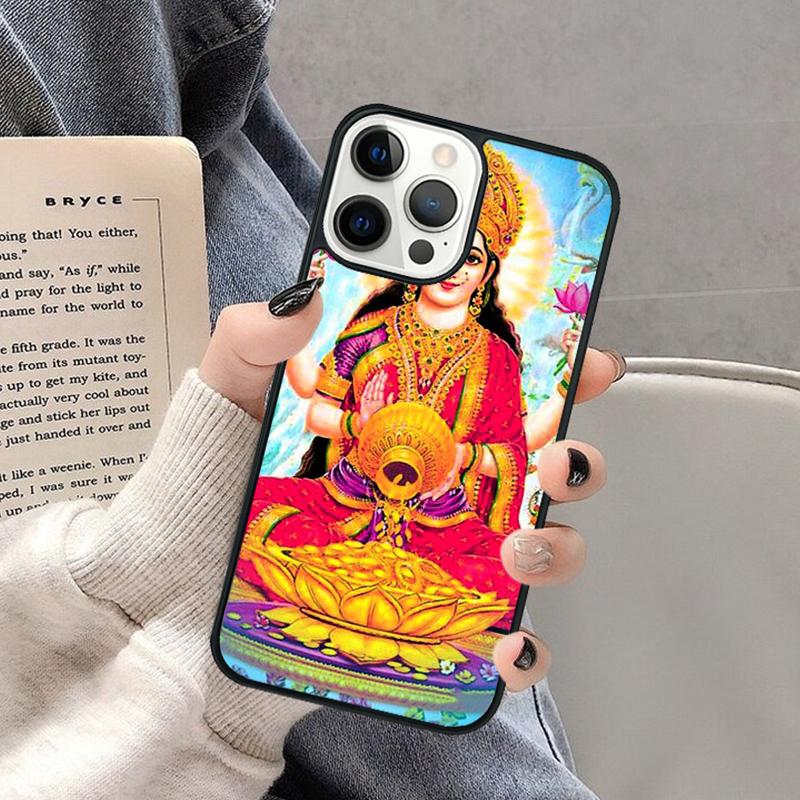 Чехол для телефона Лакшми, индуистской богини, для iPhone 17 Air 16 16e 15 Plus для Apple 13 11 12 14 Pro Max Cover coque Shell