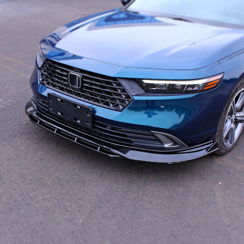 For Honda Accord 11th Gen 2024-2024 Exterior Accessories Carbon Trim Car Front Shovel Front Lip Front Bumper Protector Anti Hit
