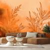 Обои Растения Абстракция Оранжевый