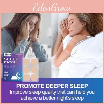 Hbesty Травяные пластыри для сна 30 штук Расслабляющая формула для снятия стресса и спокойного сна