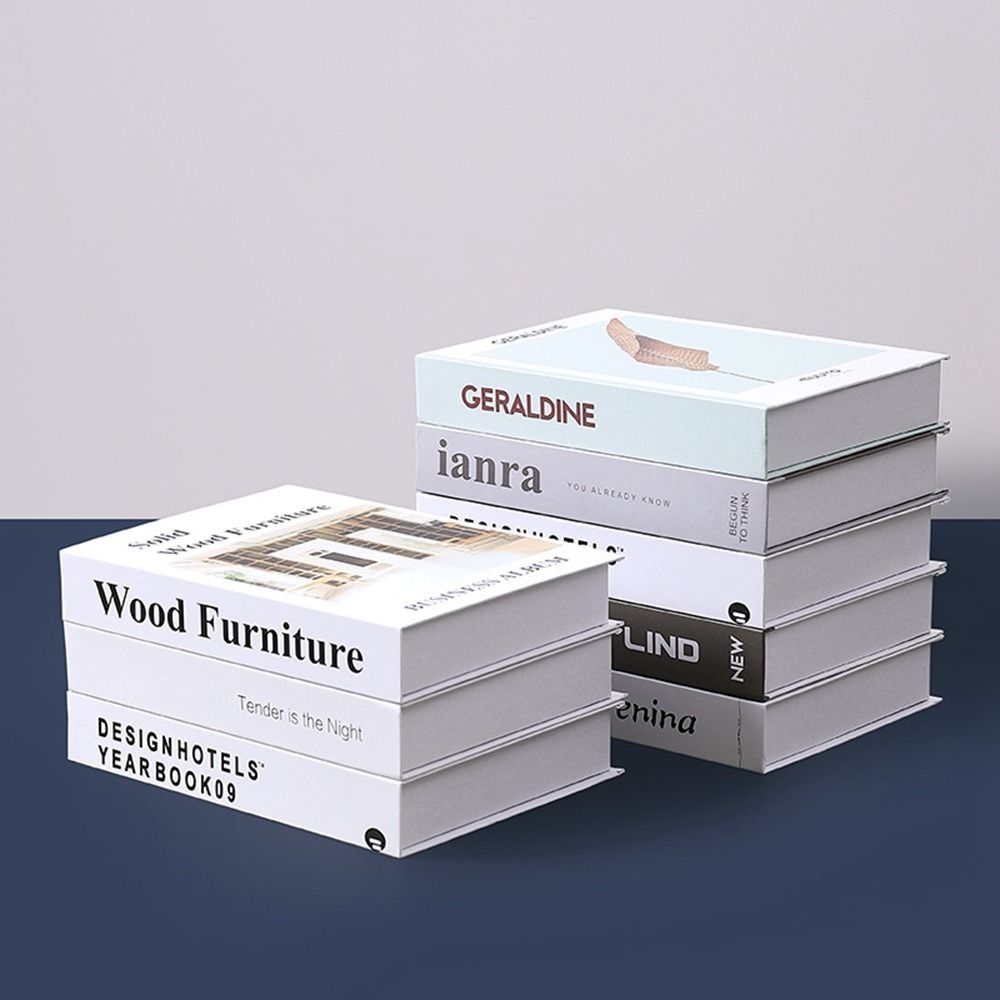 Foldable Simulation Book English Desktop Book Ornaments Decoration Book Fake Book Desktop