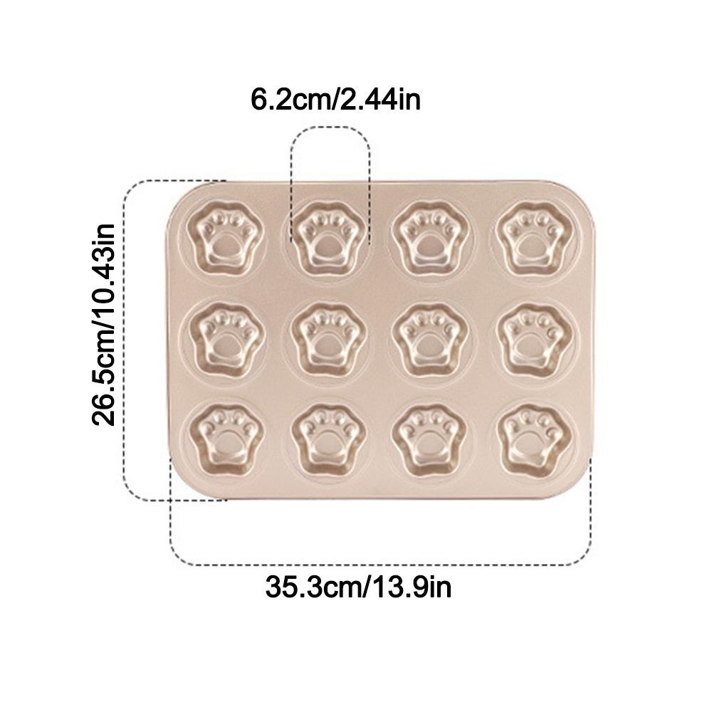 6/12 Cavity Cake Mold Non Stick Baking Mold Cute Biscuit Candy Mould Kitchen Bakeware