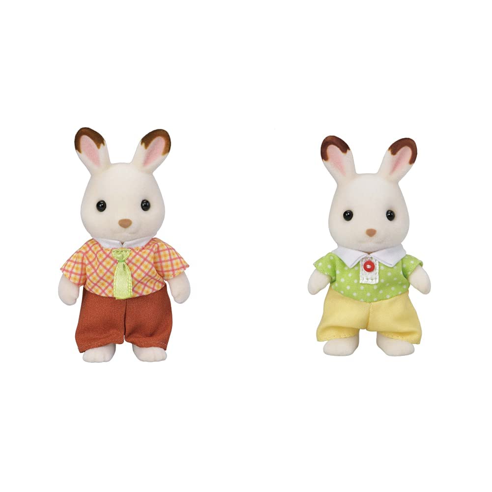 Sylvanian Families Chocolate Rabbit Father + Boy