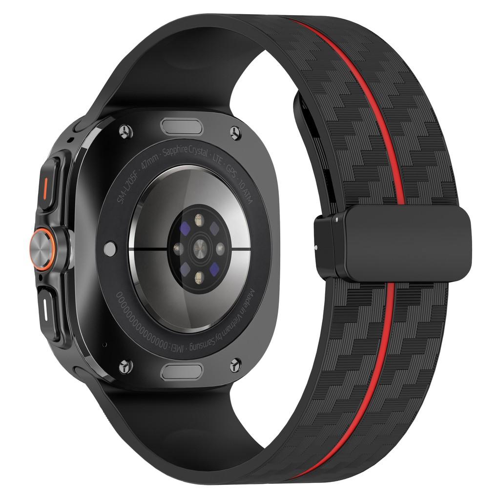 Силиконовый браслет для Samsung Galaxy Watch Ultra Магнитный сменный ремешок для Galaxy Watch Ultra 47 мм Аксессуары