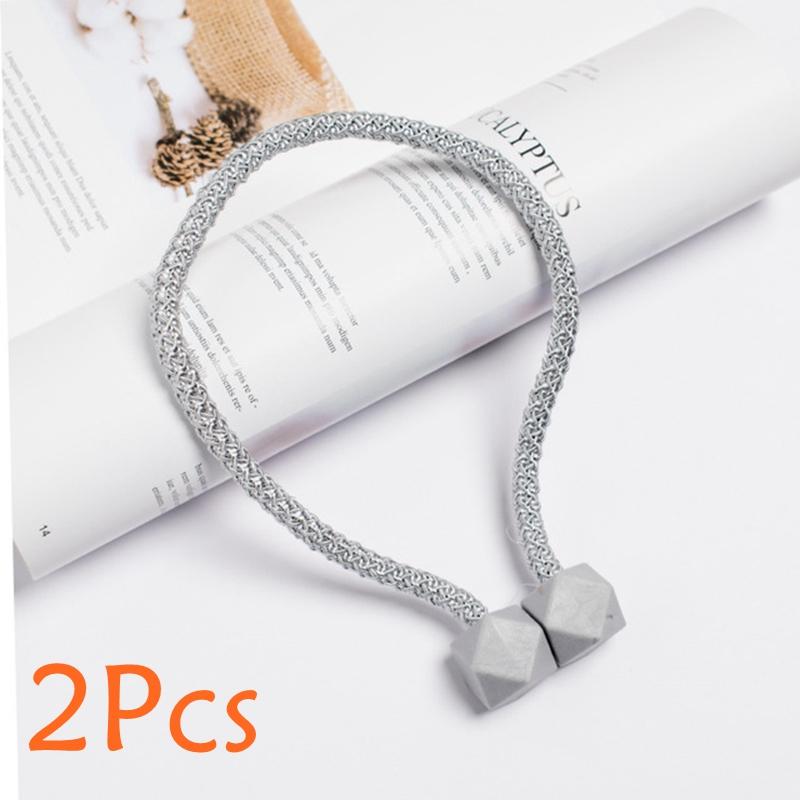 2 Pcs Curtain Tieback Multifaceted Ball Magnetic Curtains Buckle Tie Backs Shower Curtain Holder Wall Balls Home Room Accessorie