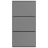 Sliding Door 102 x 205 cm Tempered Glass and Aluminum