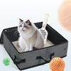 Portable Folding Travel Pet Litter Box Dog Toilet Tray Folding Cat Litter Potty Waterproof Outdoor Foldable Cat Litter Box